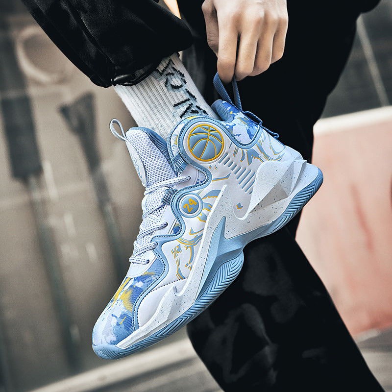 Damen Hochleistungs-Basketball-Sneaker mit atmungsaktivem Mesh-Obermaterial und rutschfester Sohle R&B