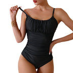 Damen Figurbetonter Einteiler Badeanzug R&B