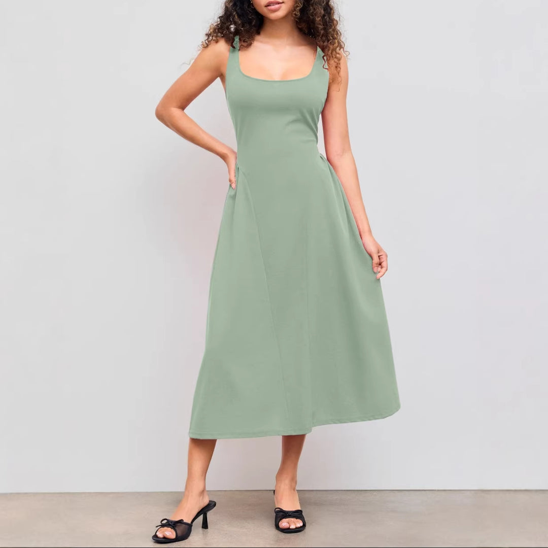 Damen Maxikleid mit schulterfreiem Design und figurfreundlichem Schnitt R&B
