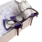 Damen Slingback High Heels mit elegantem Metallabschluss R&B