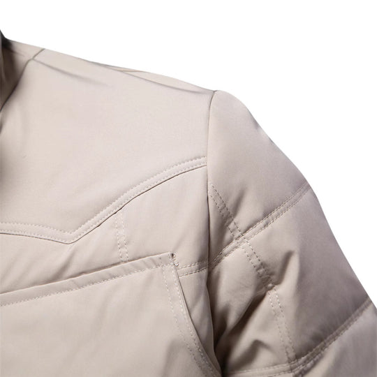 Herren Winterjacke mit gefüttertem Kragen und praktischen Taschen R&B