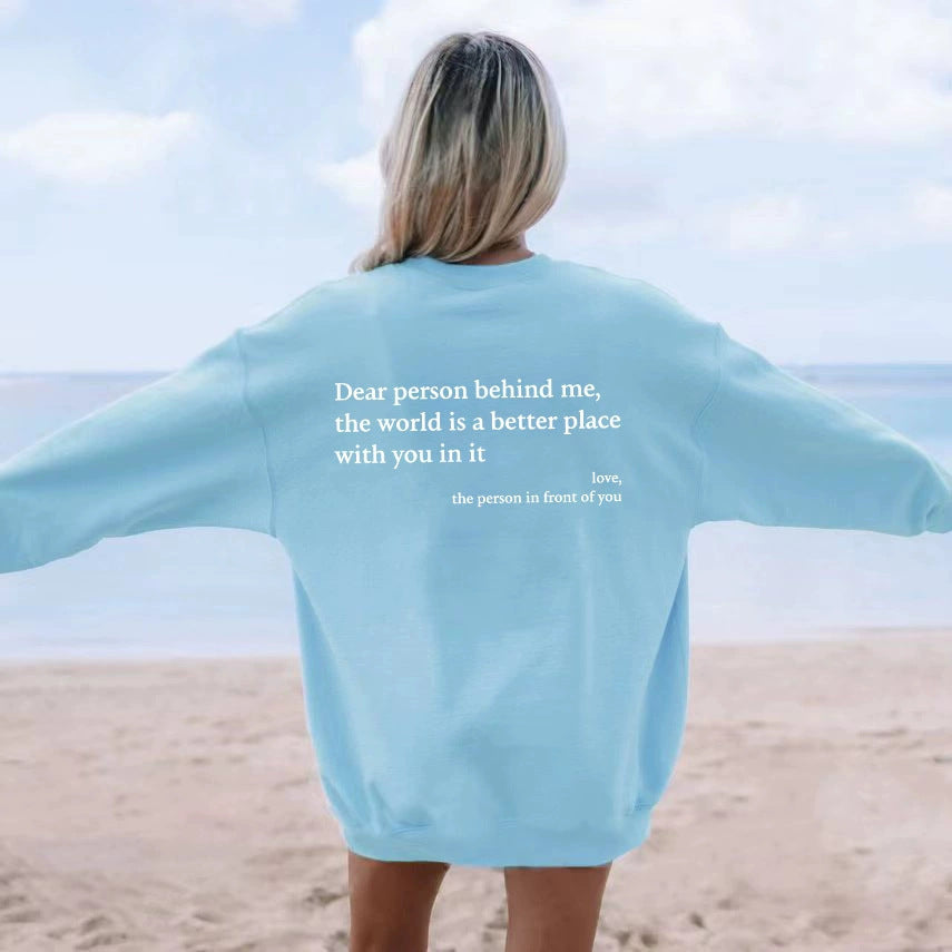 Damen Sweatshirt mit inspirierendem Schriftzug