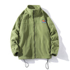 Herren Fleecejacke mit hohem Kragen und praktischen Taschen R&B