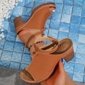 Damen Trendige Sandaletten mit geschlossener Zehenpartie und elegantem Riemendesign R&B