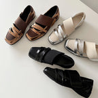 Damen Modische Ballerina-Schuhe mit dekorativen Metallic-Details R&B