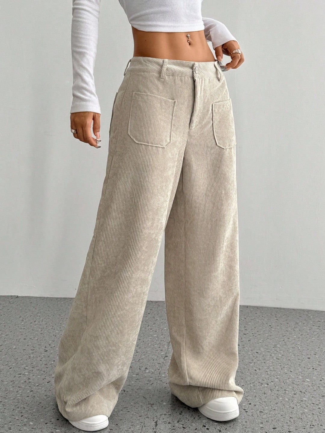 Damen Weite Cordhose