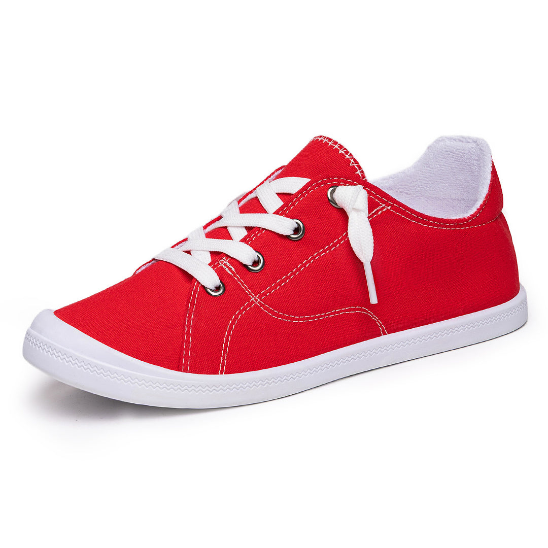 Damen Modische Freizeit-Sneakers mit Leopardenmuster und rutschfester Sohle R&B