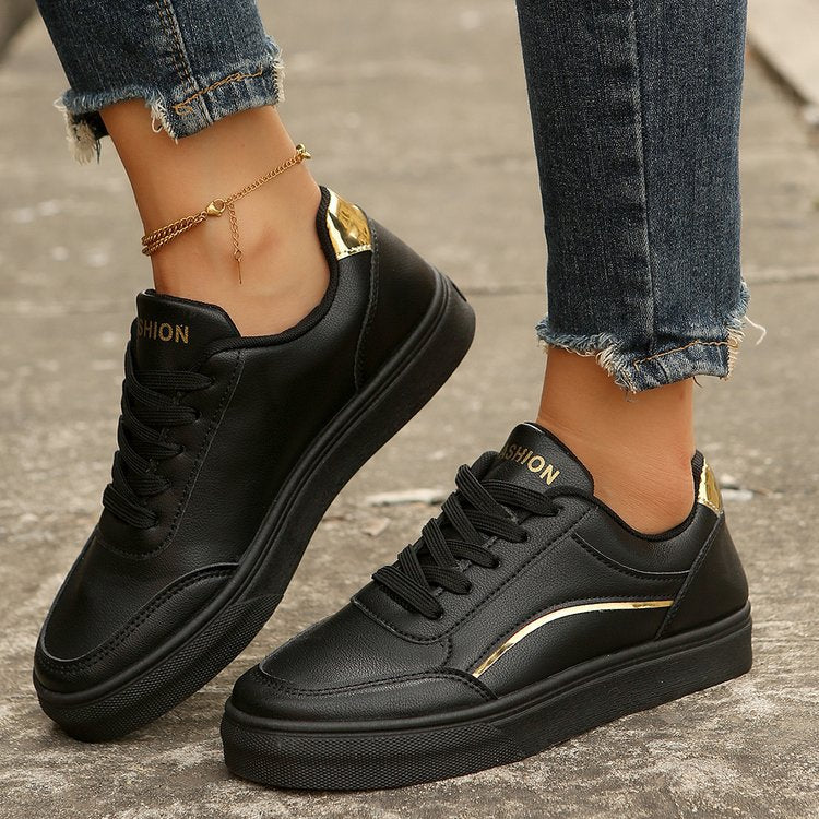 Damen Sneakers mit elegantem Metallic-Detail und rutschfester Sohle R&B