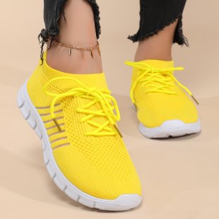Damen atmungsaktive Freizeit-Sneakers mit flexiblem Obermaterial R&B