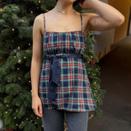 Damen sommerliches Trägerkleid mit eleganter Schleifenverzierung R&B