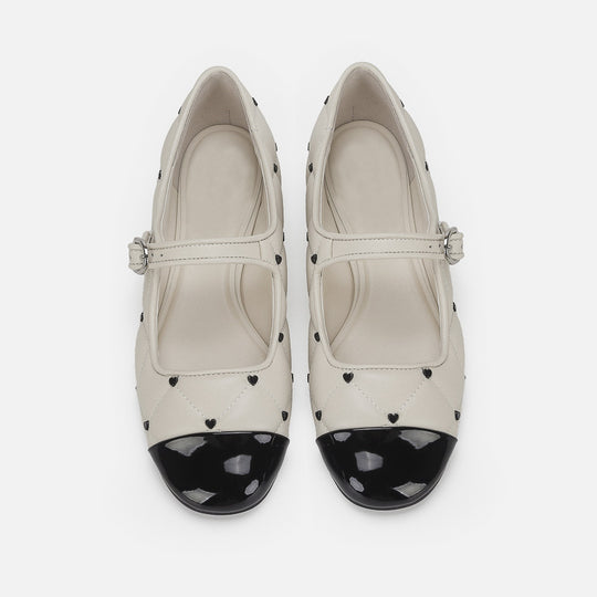 Damen Ballerinas mit eleganter Schnallenakzentgestaltung R&B