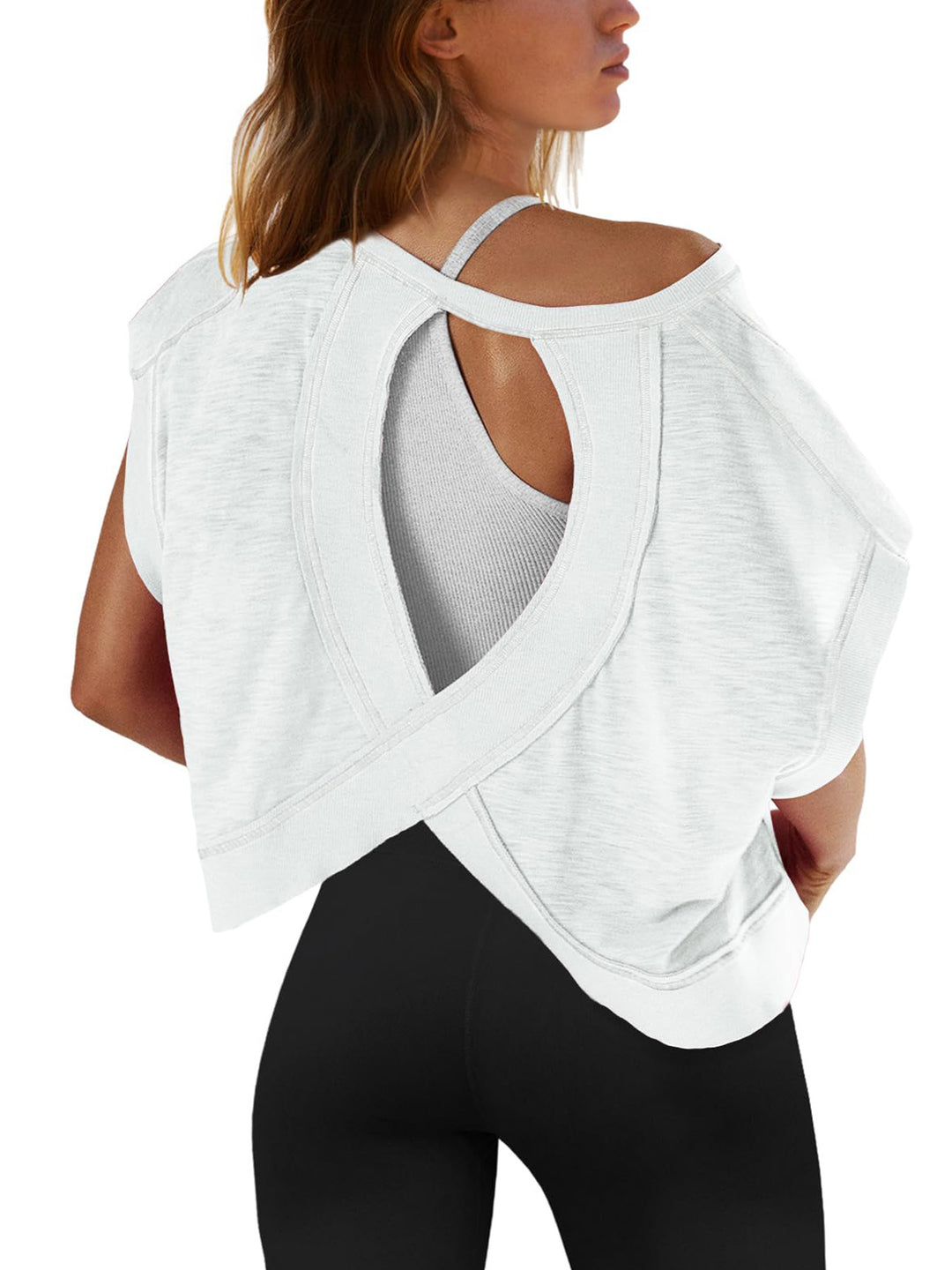 Damen modernes Cut-Out Oberteil R&B