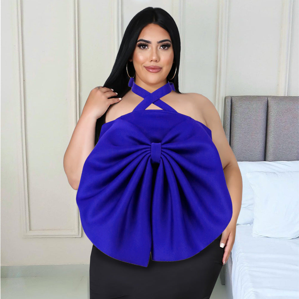 Damen Top mit dramatischem Schleifendetail R&B
