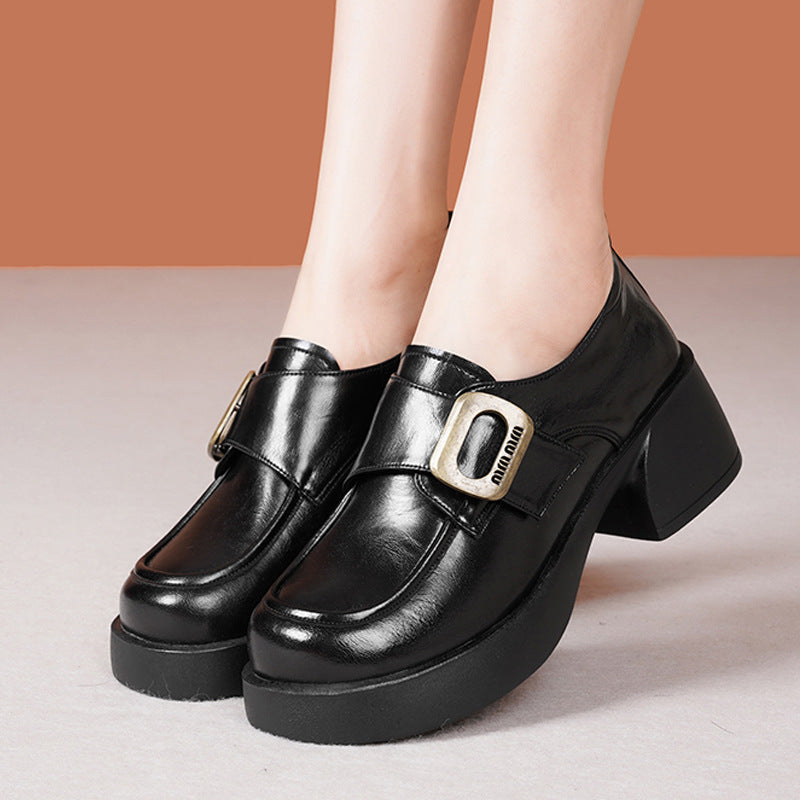 Damen Modische Sling-Pumps mit trendiger Schnallenverzierung und komfortablem Blockabsatz R&B