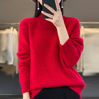 Damen Eleganter und bequemer Strickpullover mit einzigartigem Design R&B
