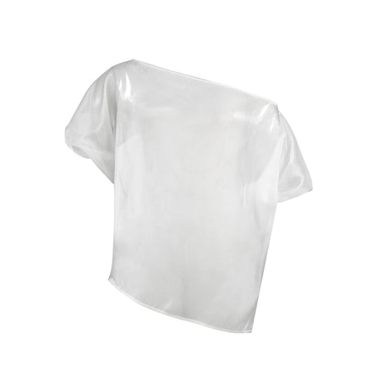 Damen Transparente Chiffon-Bluse R&B