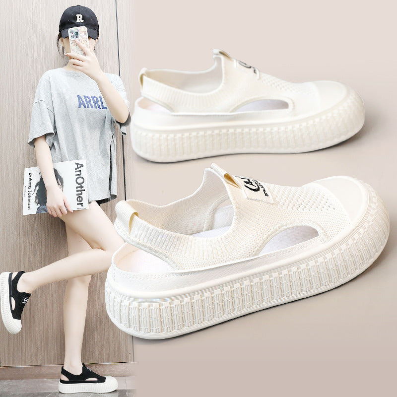 Damen Atmungsaktive Sommer-Slipper mit elastischem Einstieg und rutschfester Sohle R&B