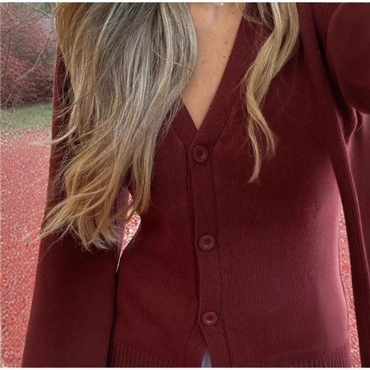 Damen Grobstrickjacke mit weit geschnittenen Ärmeln R&B