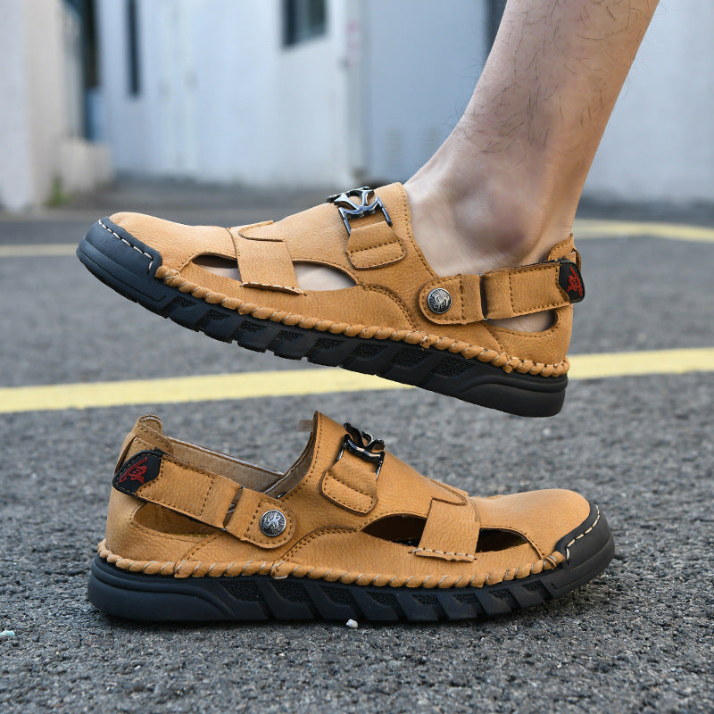 Herren Atmungsaktive Sandalen mit praktischem Klettverschluss R&B