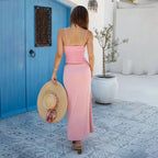 Damen Figurant Maxikleid mit geschmeidigen Rüschendetails R&B