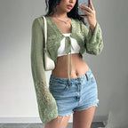 Damen Häkeljacke mit weitem Arm R&B