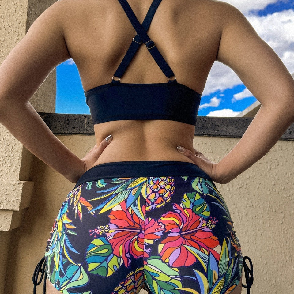 Damen Sportliches Bikiniset mit buntem Muster R&B