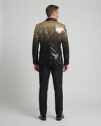 Herren glamouröser Pailletten Blazer R&B