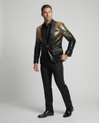 Herren glamouröser Pailletten Blazer R&B
