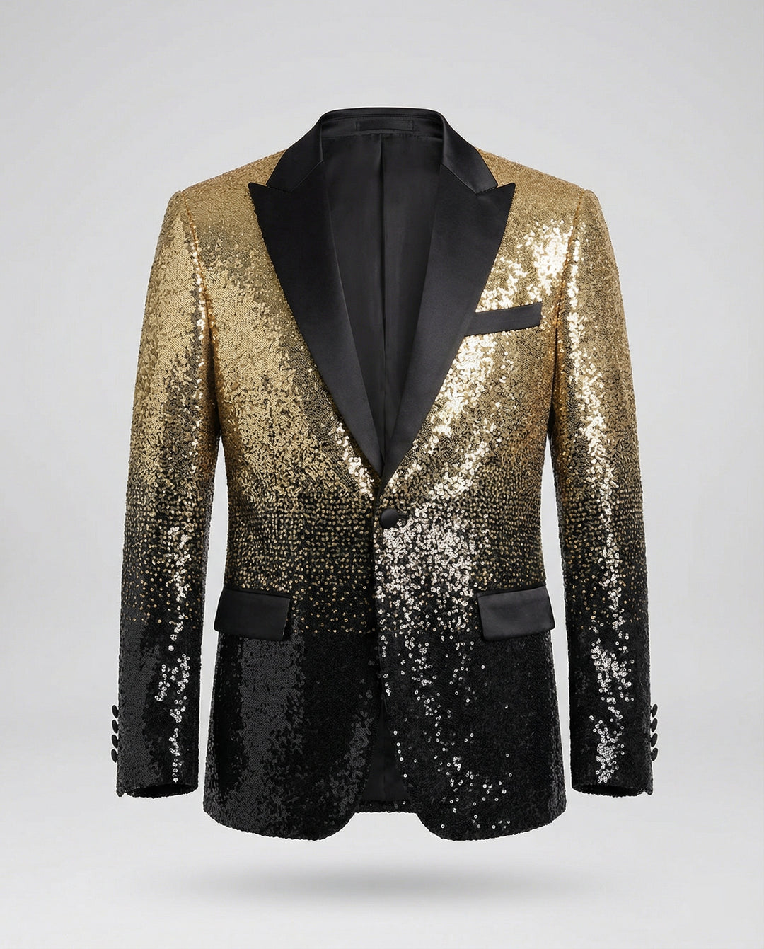 Herren glamouröser Pailletten Blazer R&B