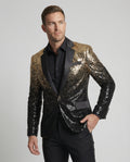 Herren glamouröser Pailletten Blazer R&B