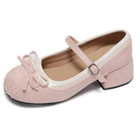 Damen Ballerinas mit zierlichem Riemchen und eleganter Schleifenapplikation R&B