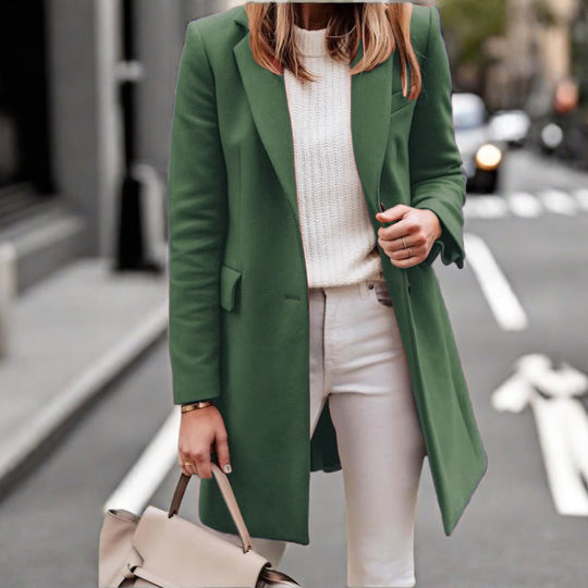 Damen Lässiger und eleganter Langmantel R&B