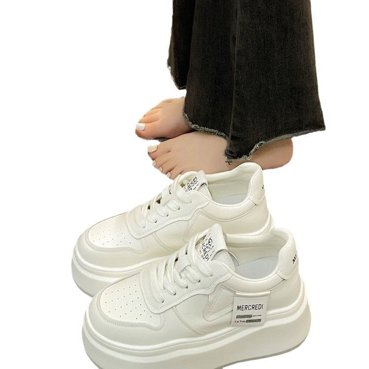 Damen modische Plateau-Sneaker mit hochwertigem Obermaterial und dämpfender Sohle R&B