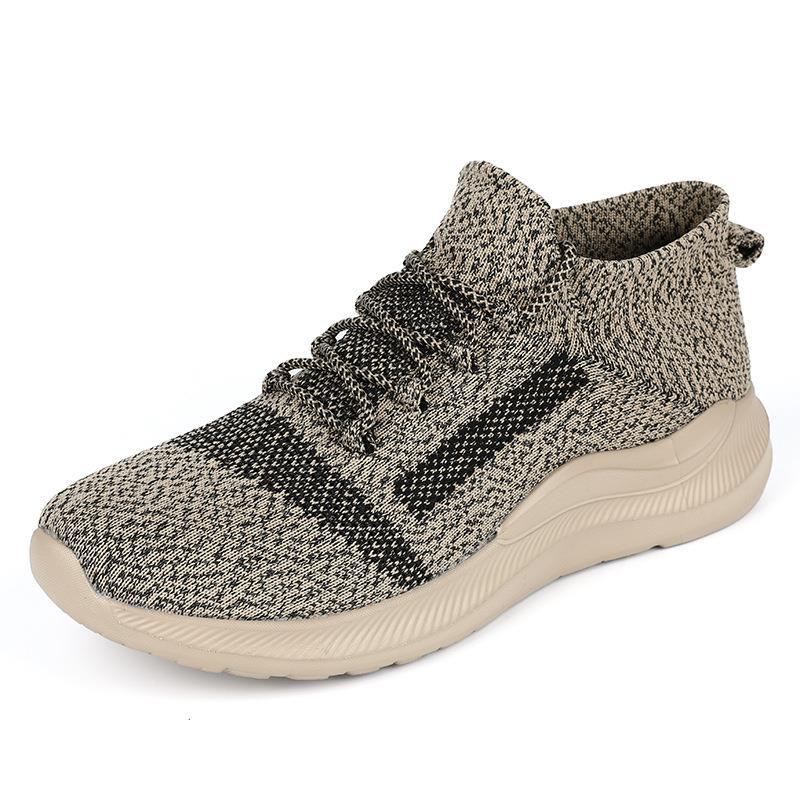 Damen Sportliche Strick-Sneaker mit hohem Knöchel und atmungsaktivem Design R&B