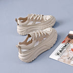 Damen Chunky Sneakers mit luftdurchlässigem Netz-Obermaterial und dämpfender Sohle R&B