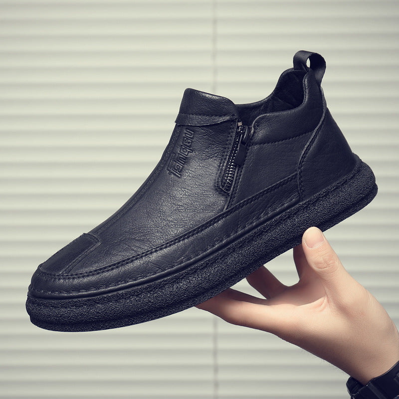 Herren Komfortable und stylische Stiefel mit Reißverschluss R&B