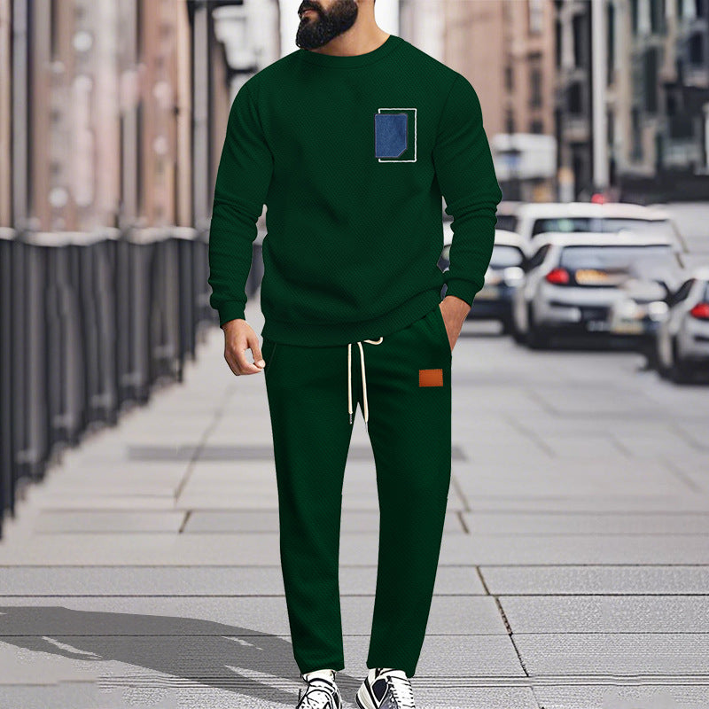 Herren Bequemer Freizeitanzug mit modischem Design und praktischen Taschen R&B