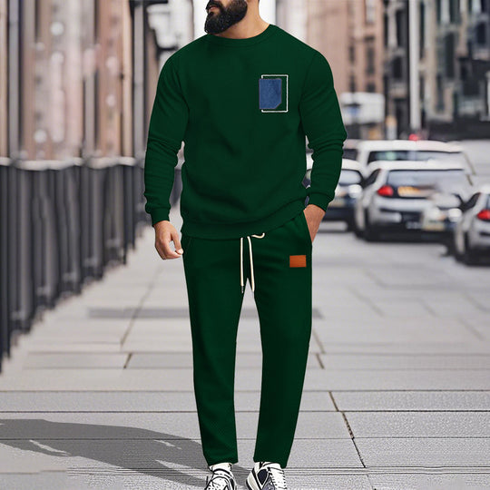 Herren Bequemer Freizeitanzug mit modischem Design und praktischen Taschen R&B