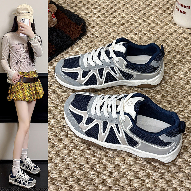 Damen sportliche Sneakers mit atmungsaktivem Obermaterial und rutschfester Sohle R&B