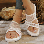 Damen Freizeit-Sandalen mit atmungsaktivem Mesh-Obermaterial und innovativem Fußbett R&B