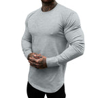 Herren Langarmshirt aus weichem Baumwollmix mit modernem Schnitt und Rundhalsausschnitt R&B