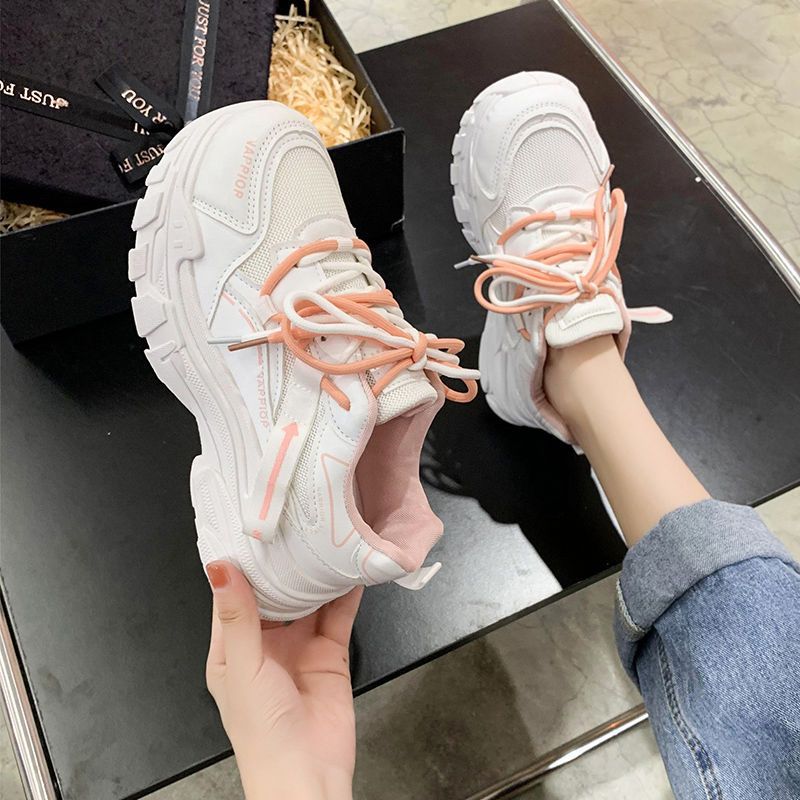 Damen sportliche Sneakers mit atmungsaktiver Mesh-Oberfläche und dämpfender Sohle R&B
