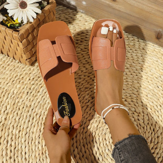 Damen Komfort-Sandalen mit modischer Verschlussapplikation R&B