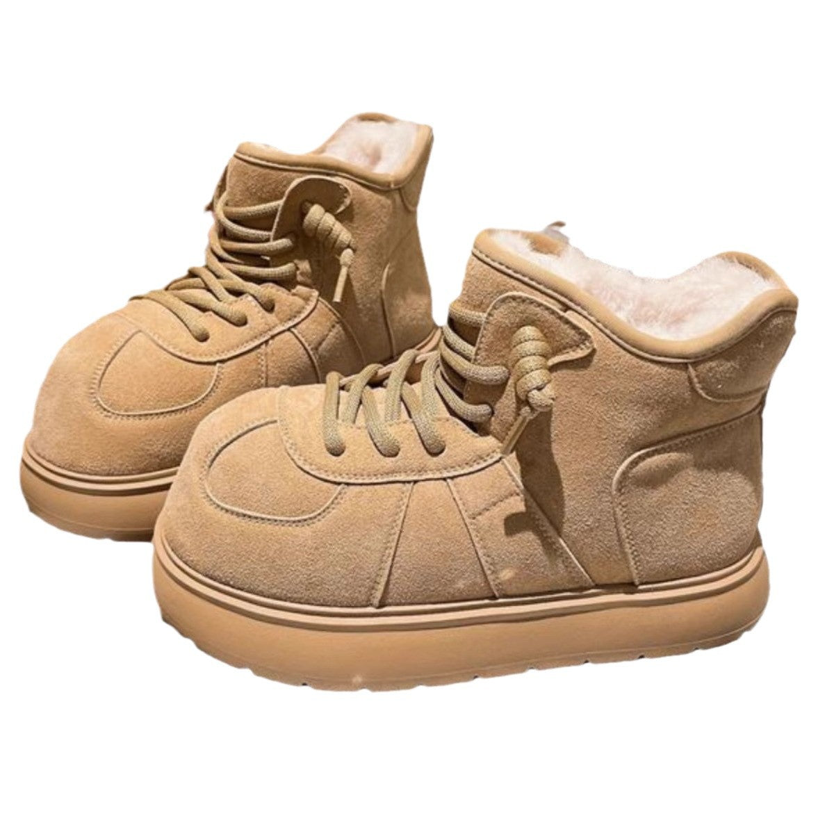 Damen gefütterte Outdoor-Stiefel mit rutschfester Sohle