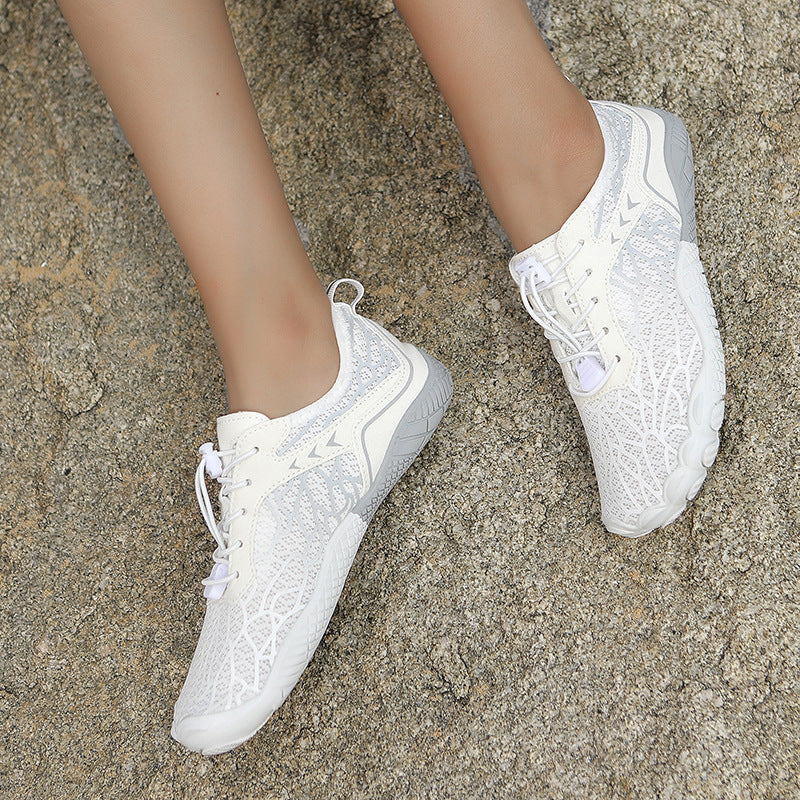 Damen Sportschuhe mit atmungsaktiven Mesh-Obermaterial für aktiven Lensstil