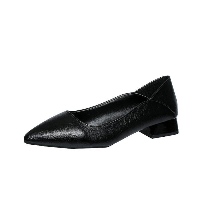 Damen elegante Ballerinas mit stabilem Blockabsatz R&B
