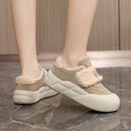 Damen modische Hausschuhe mit kuscheligem Innenfutter und flexiblem Riemendesign R&B