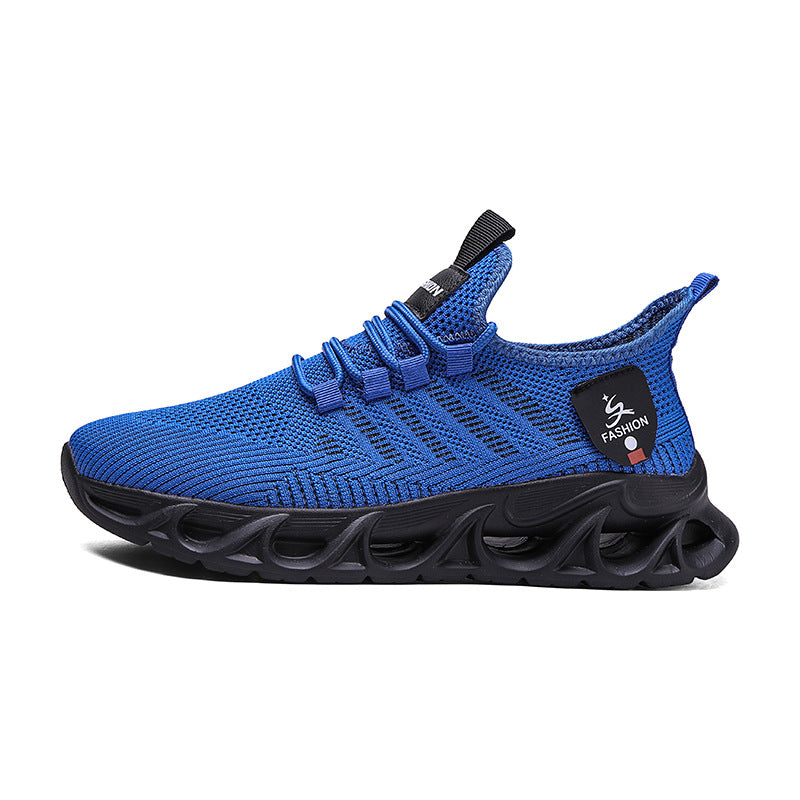 Damen Atmungsaktive Fitness-Sneaker mit rutschfester Sohle und elastischem Schnürsystem R&B