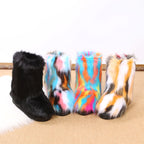 Damen Winterstiefel mit kuscheligem Kunstfell-Futter und rutschfester Sohle R&B