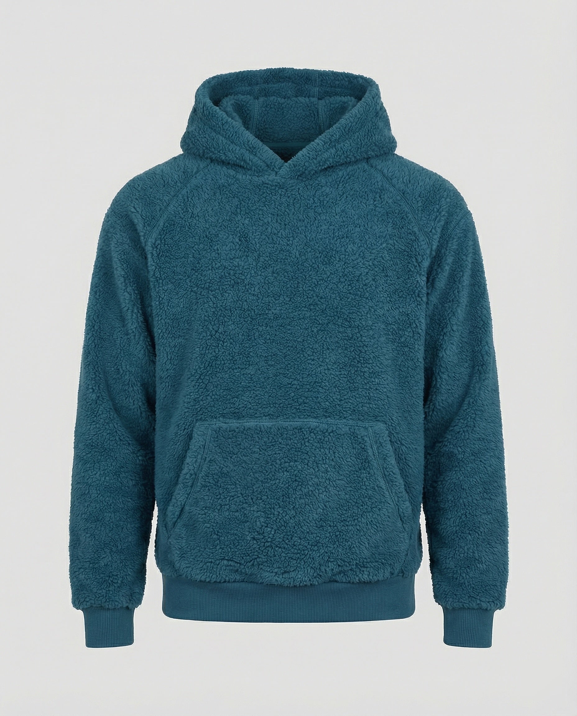 Teddy Pullover Herren weich mit praktischen Taschen